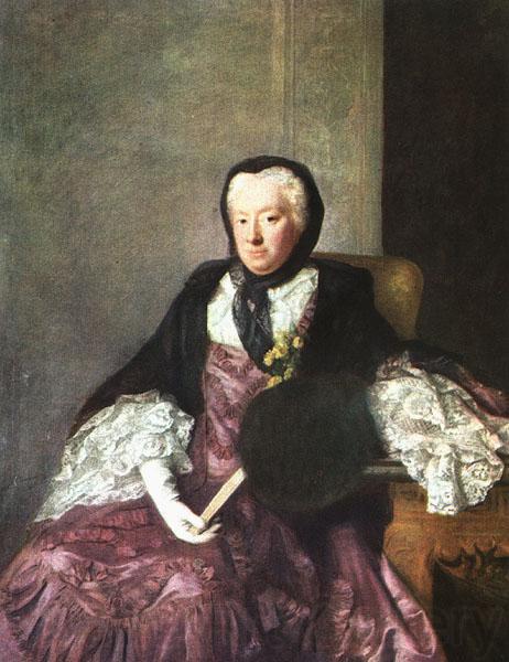 Allan Ramsay Mrs Martin Norge oil painting art